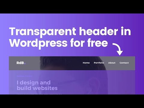 Free Transparent Header Tutorial in WordPress – OceanWP Header