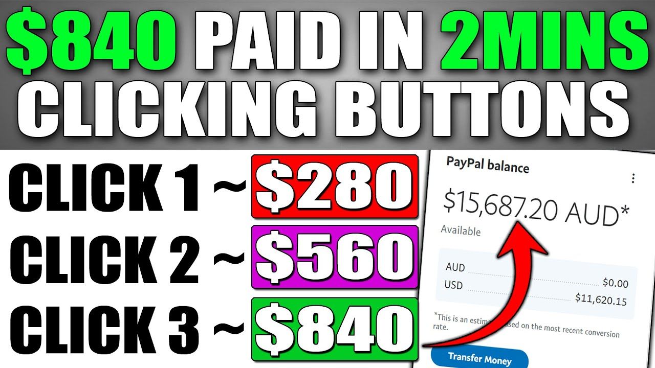 Get Paid $280+ Today Clicking BUTTONS in 2 MINS For FREE ~ Worldwide! (Make Money Online)