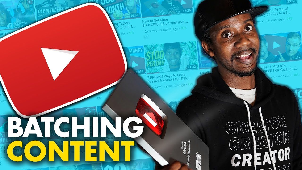 HOW TO BATCH YOUTUBE CONTENT FOR 1 MONTH IN 3 DAYS
