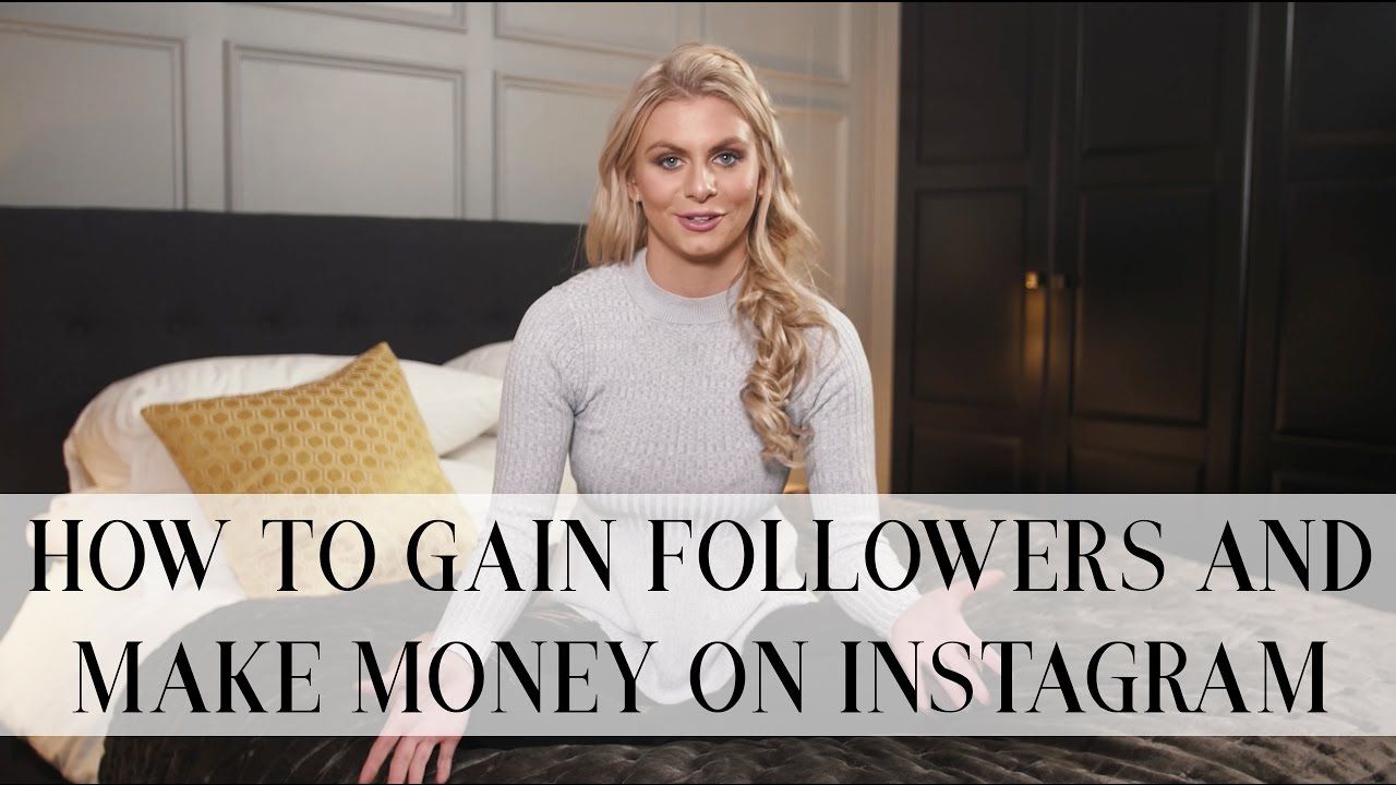 HOW TO GAIN FOLLOWERS AND MAKE MONEY ON INSTAGRAM | Natalie Elizabeth Diver