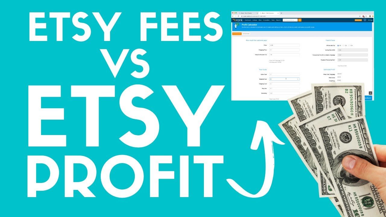 How to Calculate Etsy Profits with Fees for Digital Products vs Physical Products with Erank