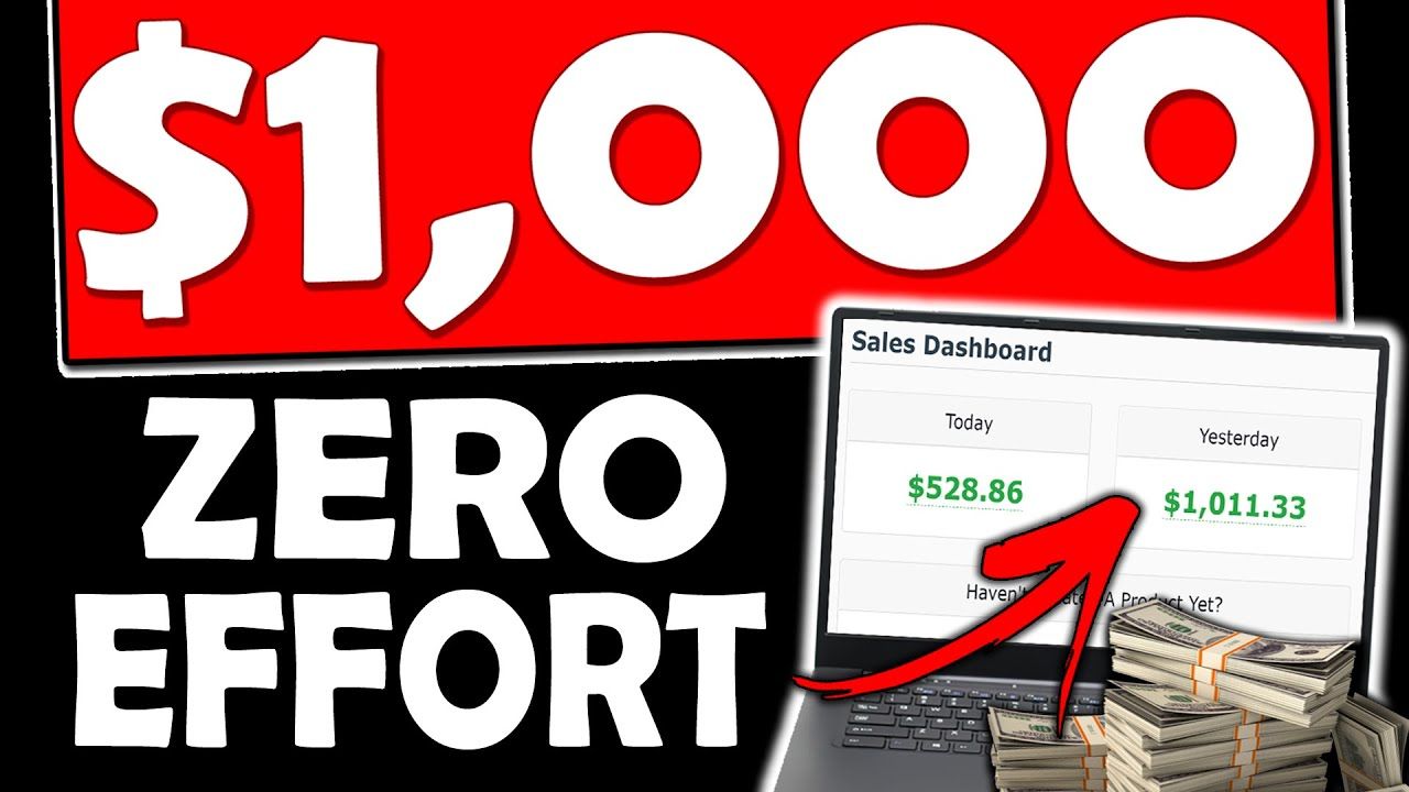 Make $1,000 Online With ZERO EFFORT For Free Starting Today (Make Money Online)