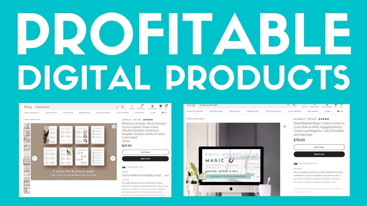 Profitable Digital Product Ideas You Can Sell On Etsy, Shopify, Online | Digital Passive Income