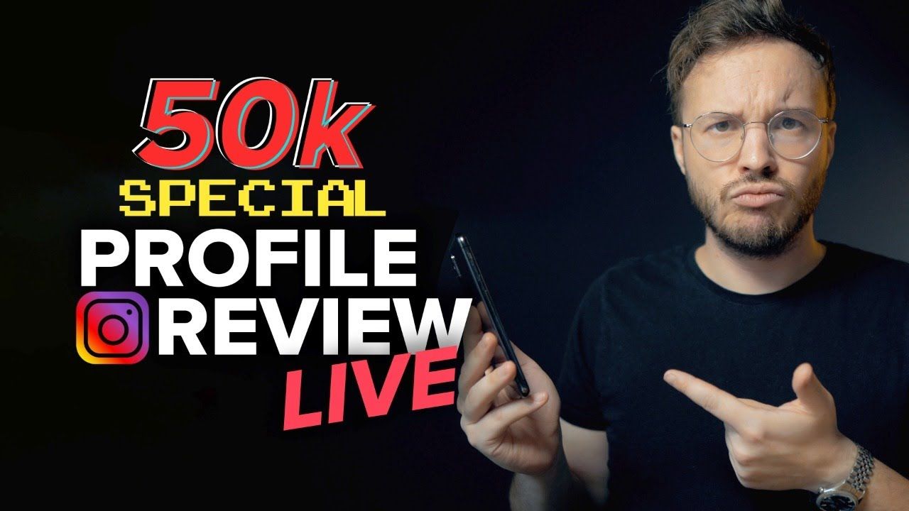Reviewing YOUR Instagram Profiles ????  | 50k SUB SPECIAL ANNOUNCEMENT STREAM