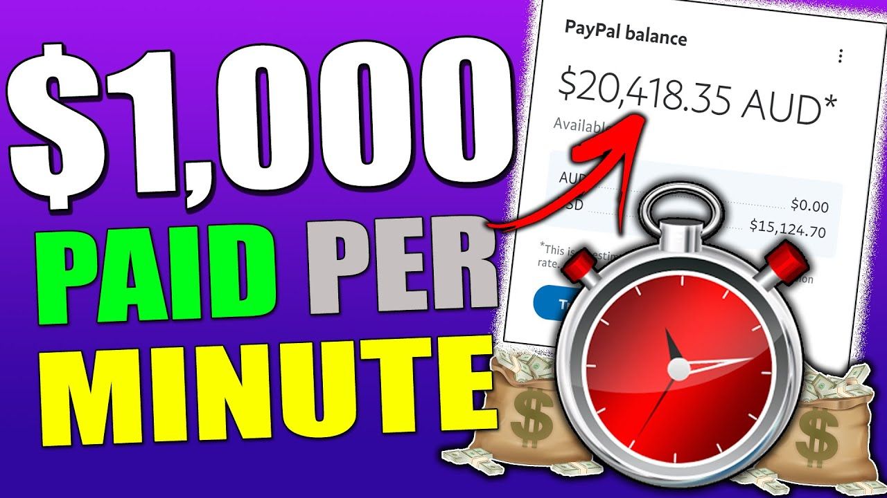 GET PAID Per MINUTE & Make $1,000 In PASSIVE INCOME Again & Again (Make Money Online)