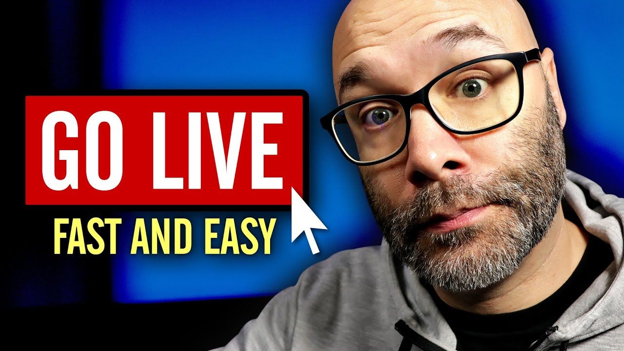 How To Live Stream On YouTube Easy and Look Pro