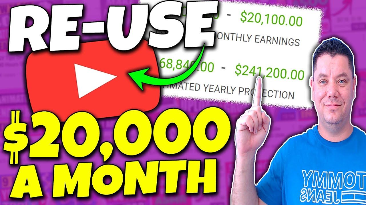 RE-USE Videos and Earn $20,000/Mo | How To Make Money on YouTube WITHOUT Making Videos Yourself