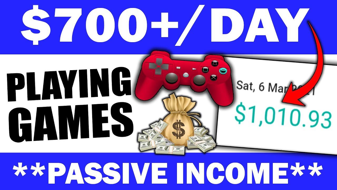Earn $700+ In ONE DAY With Passive Income Playing VIDEO GAMES (Make Money Online)