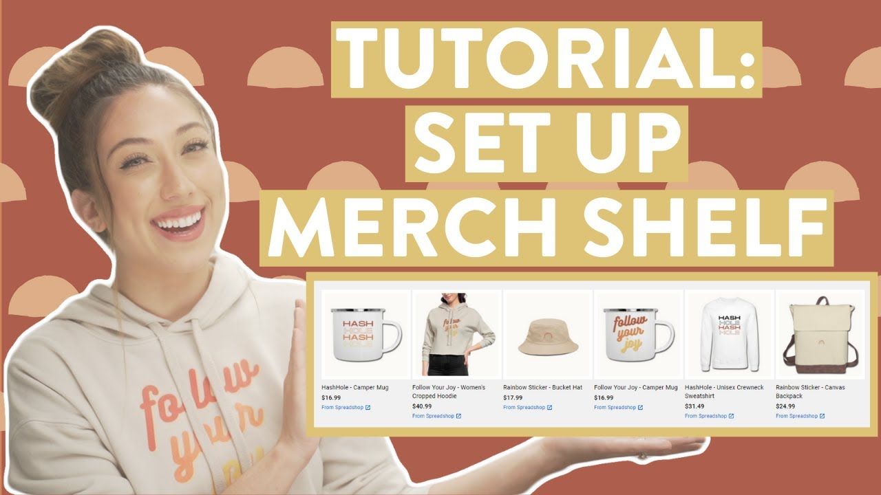 How To Set Up Your YouTube Merch Shelf Tutorial | Easily sell your YouTube merch for free!