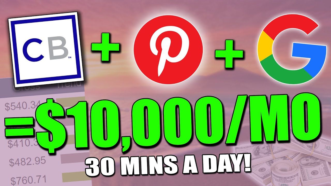 EASIEST Way To Make Money On Pinterest With CLICKBANK & GOOGLE = $500/Day (Pinterest Tutorial)