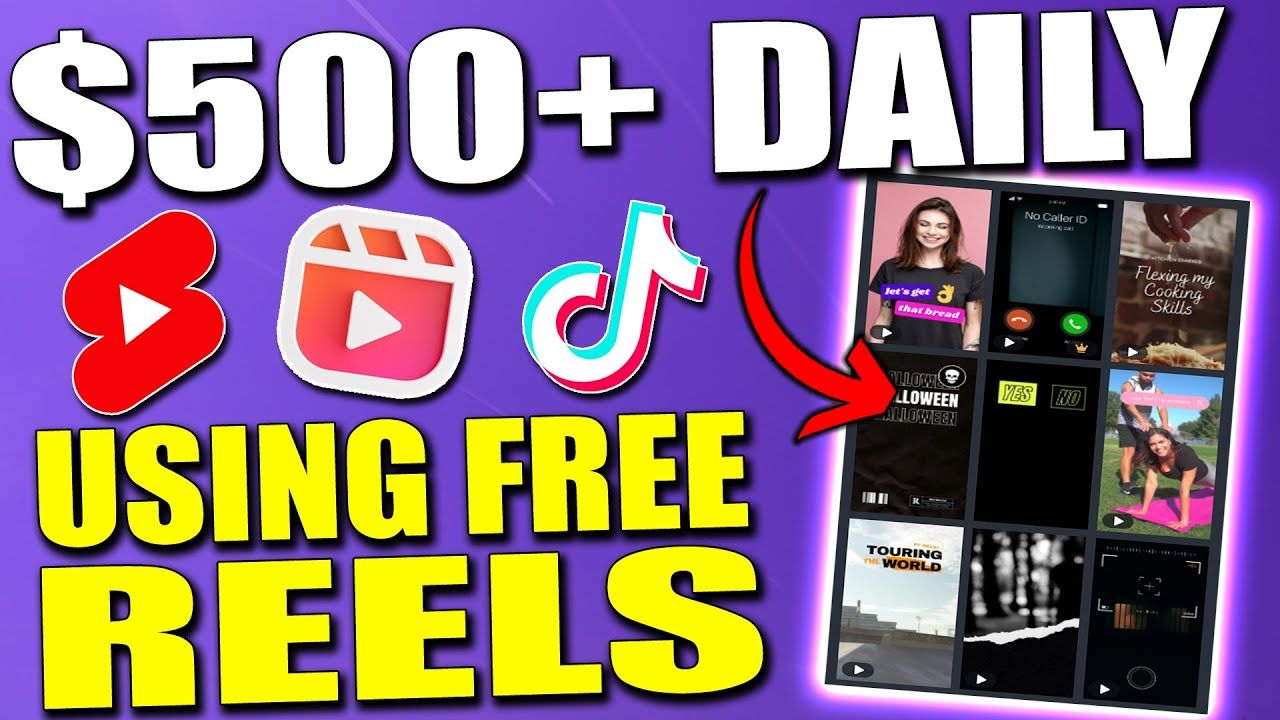 How To Make Money With YouTube Shorts, Instagram Clips, & TikTok Using Free REELS (Full Tutorial)