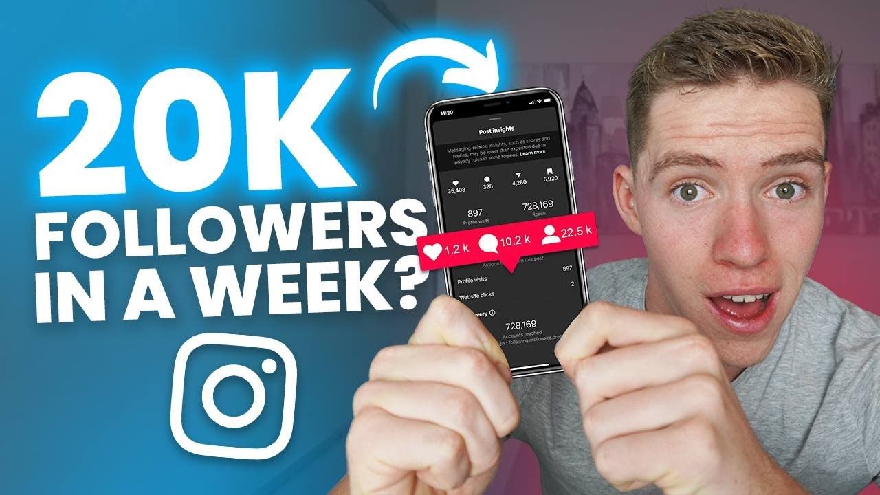 How I Gained 20,000 Followers In One Week On Instagram
