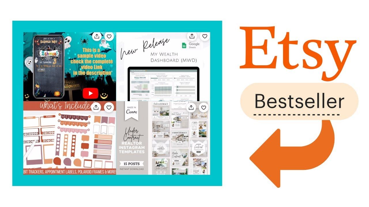 Etsy Bestseller Digital Product Ideas For October