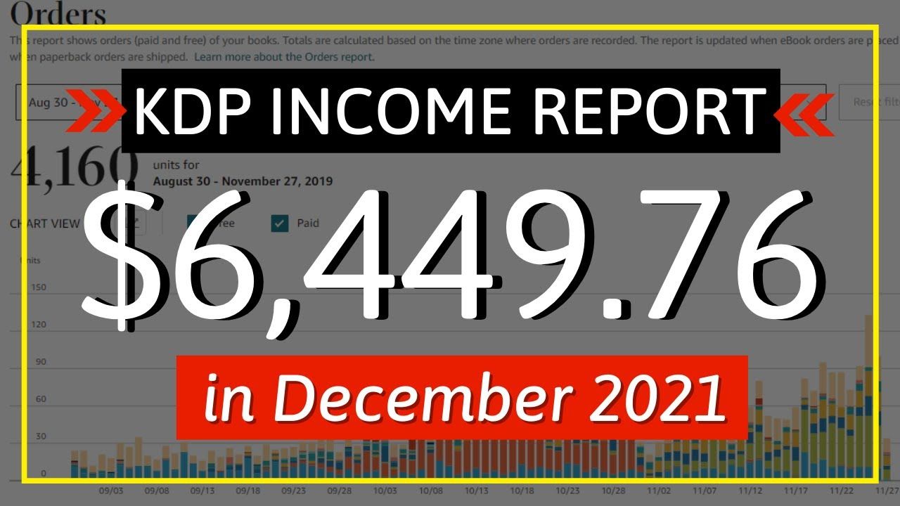 KDP Income Report December 2021: How I Earned $6,449.76 with Low & No Content Book Publishing