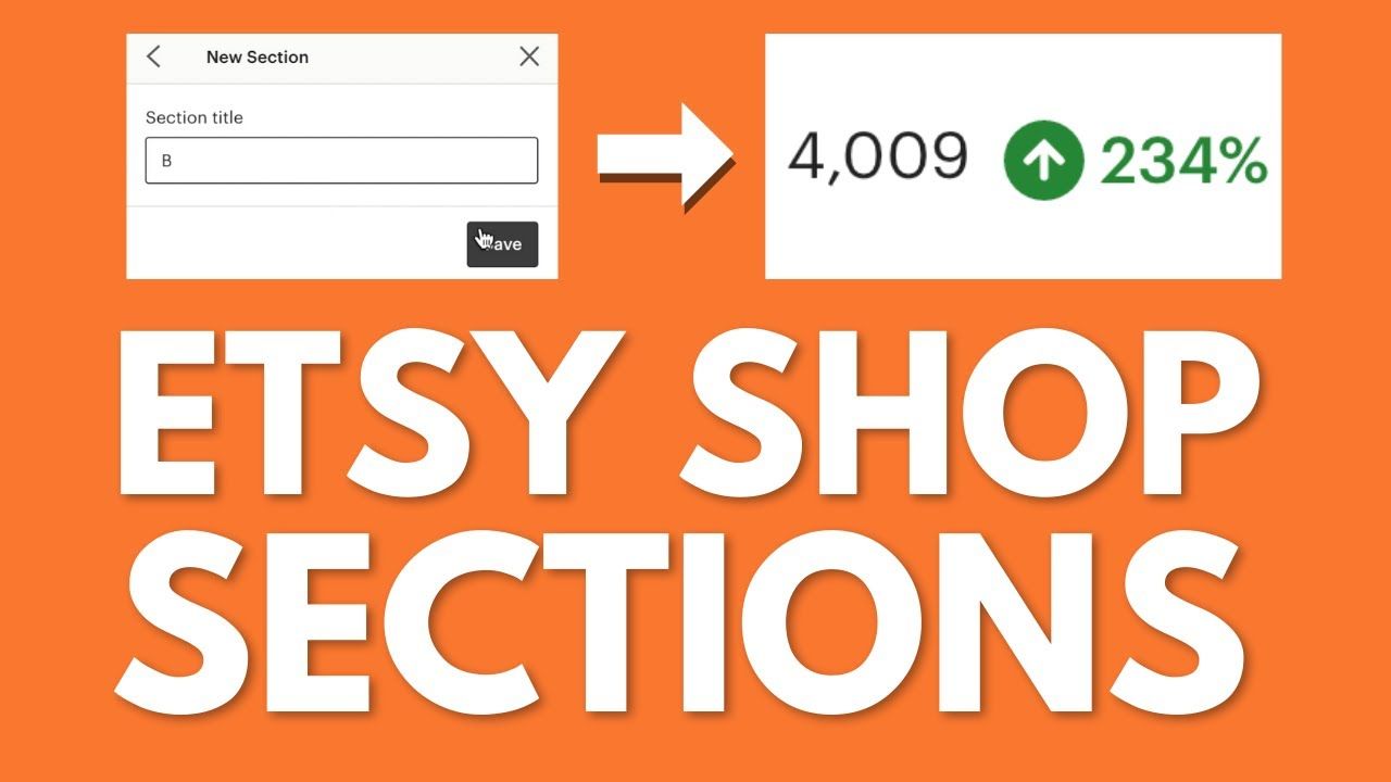 How To Edit & Add Etsy Shop Sections (Etsy SEO Tips)