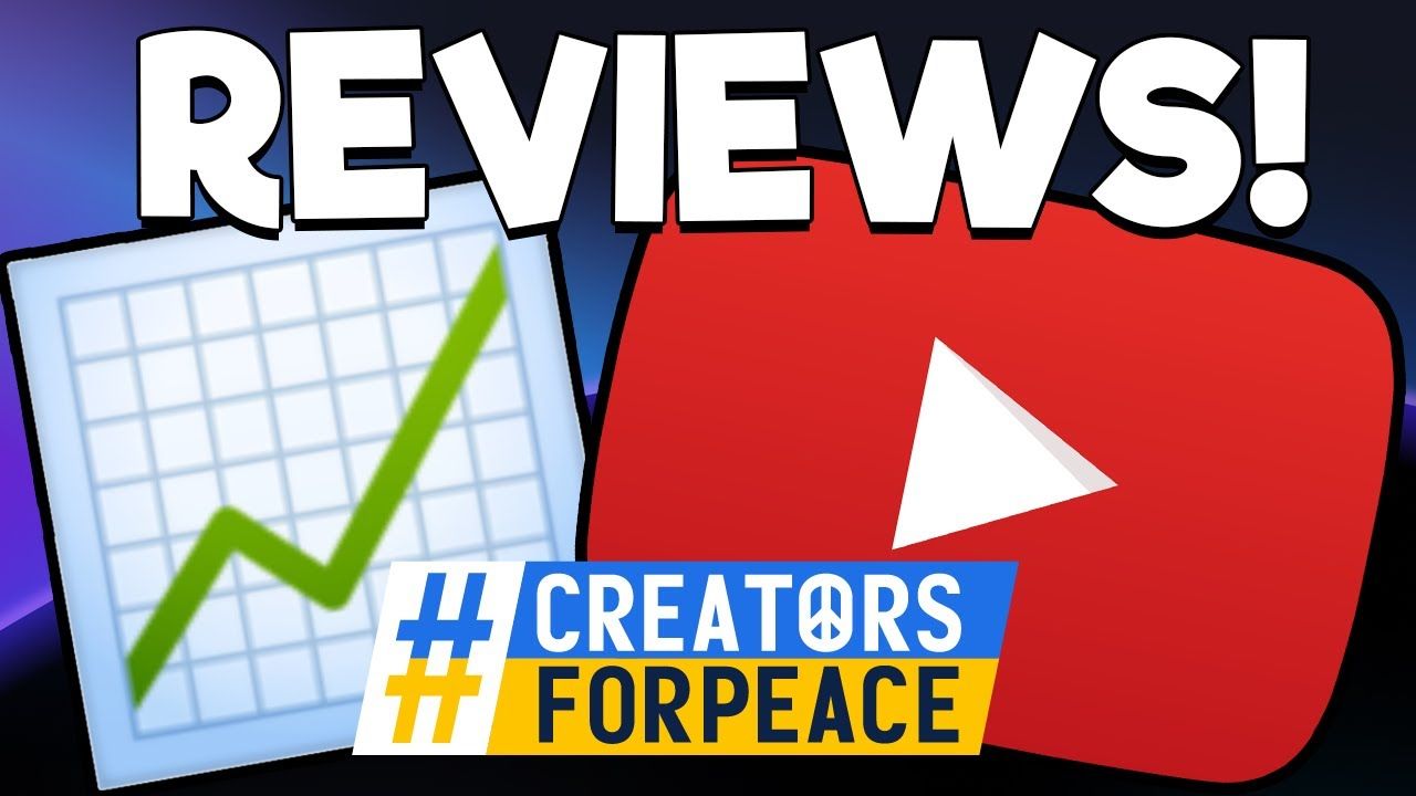 YouTube Channel Reviews – DONATION-ONLY SPECIAL #CreatorsForPeace