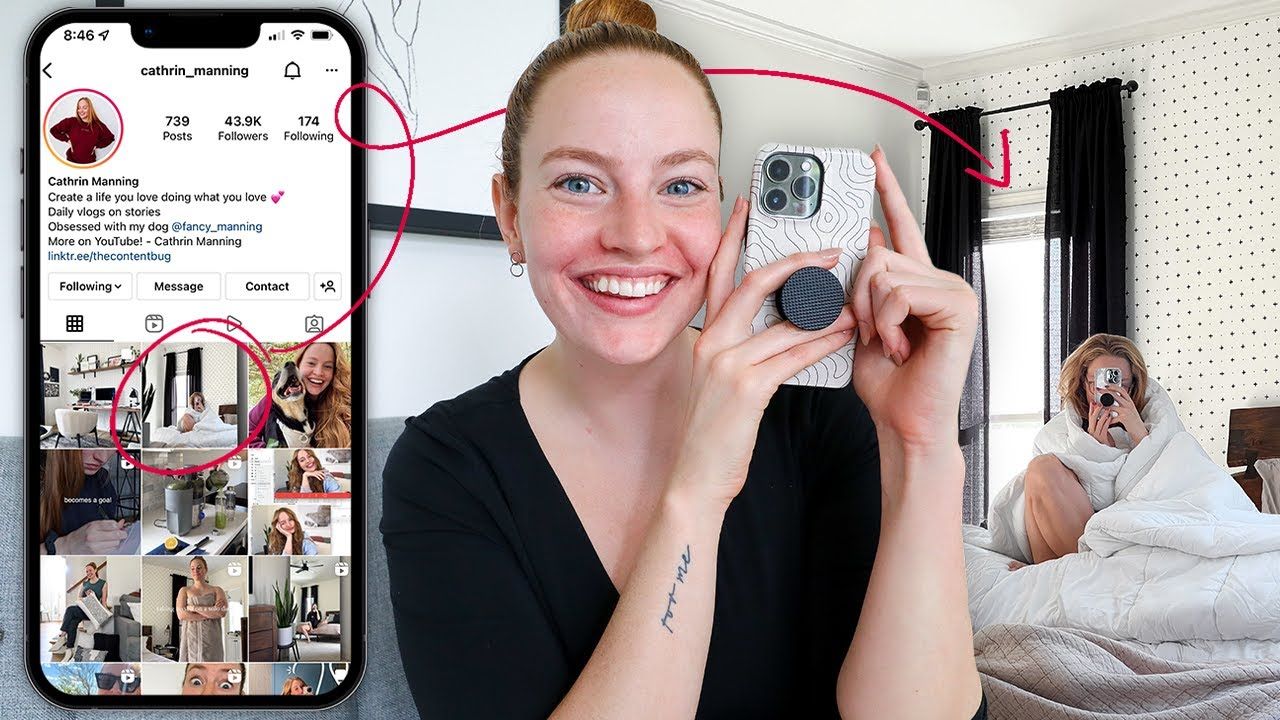 my Instagram & YouTube strategy for 2022 // a week of creating content as a full-time influencer