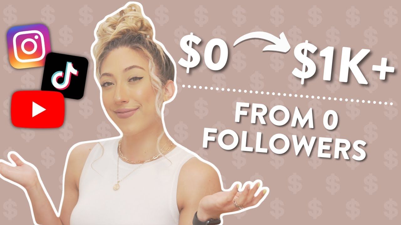 HOW TO MAKE MONEY & GROW ON SOCIAL MEDIA IN 2022 (even with 0 followers)  Instagram, YouTube, TikTok