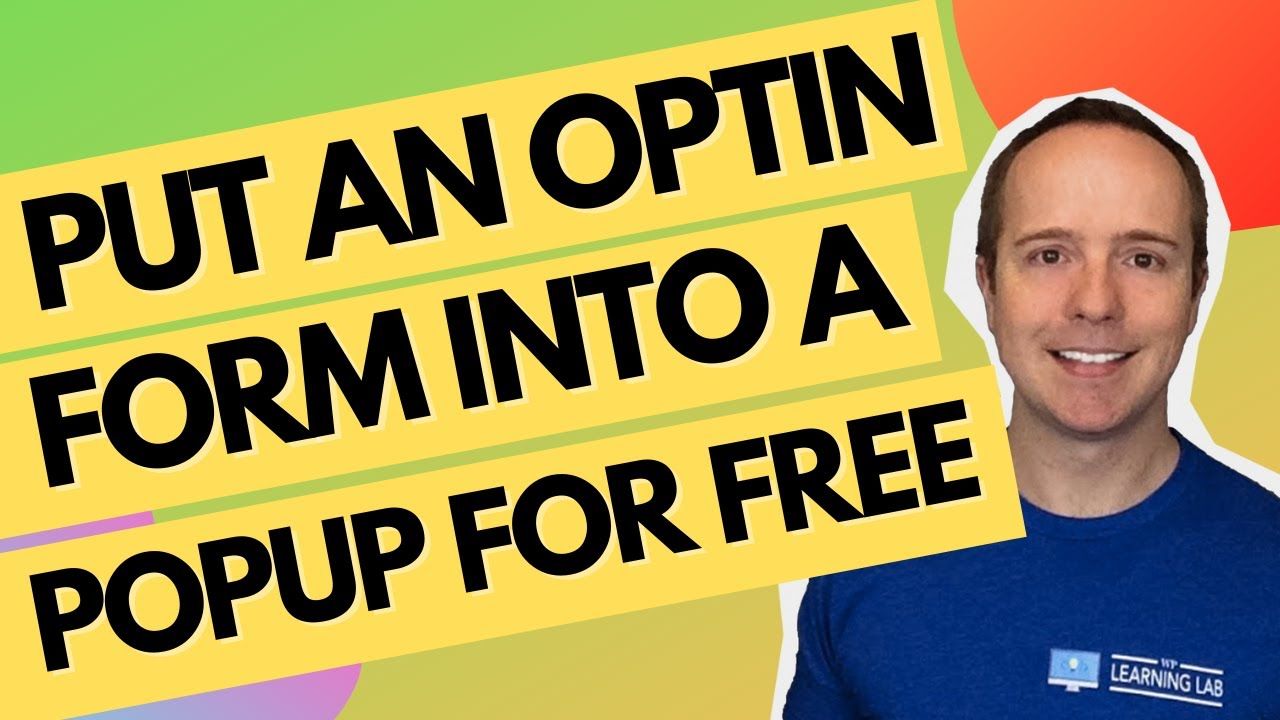 How To Add A Free Optin Form Popup In WordPress – Using A MailChimp Optin Form