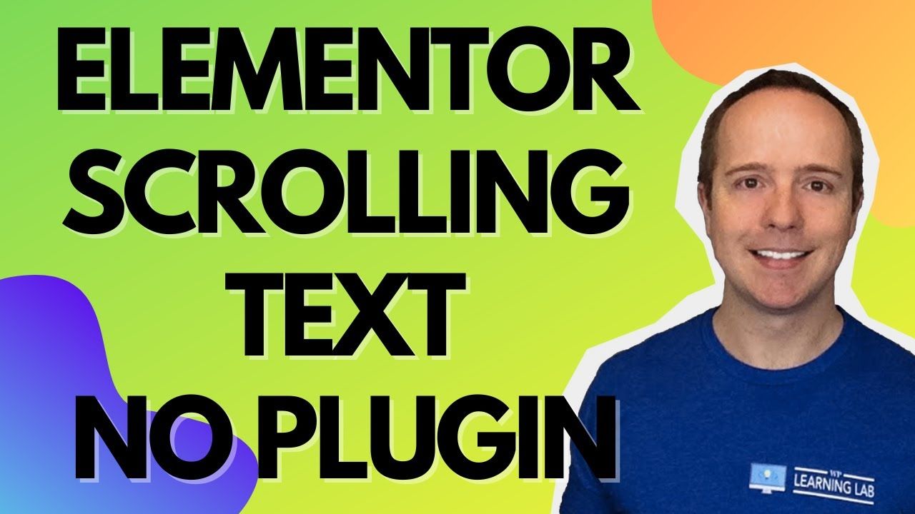 How To Create Scrolling Text In Elementor Without A Plugin – Marquee In Elementor – News Ticker
