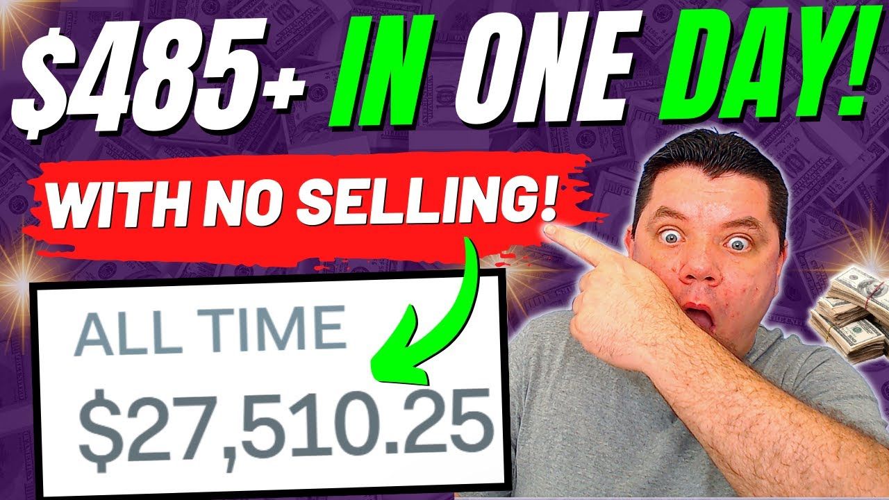 How To Make Money With Affiliate Marketing WITHOUT SELLING ANYTHING (Earn $485+ In One Day!)