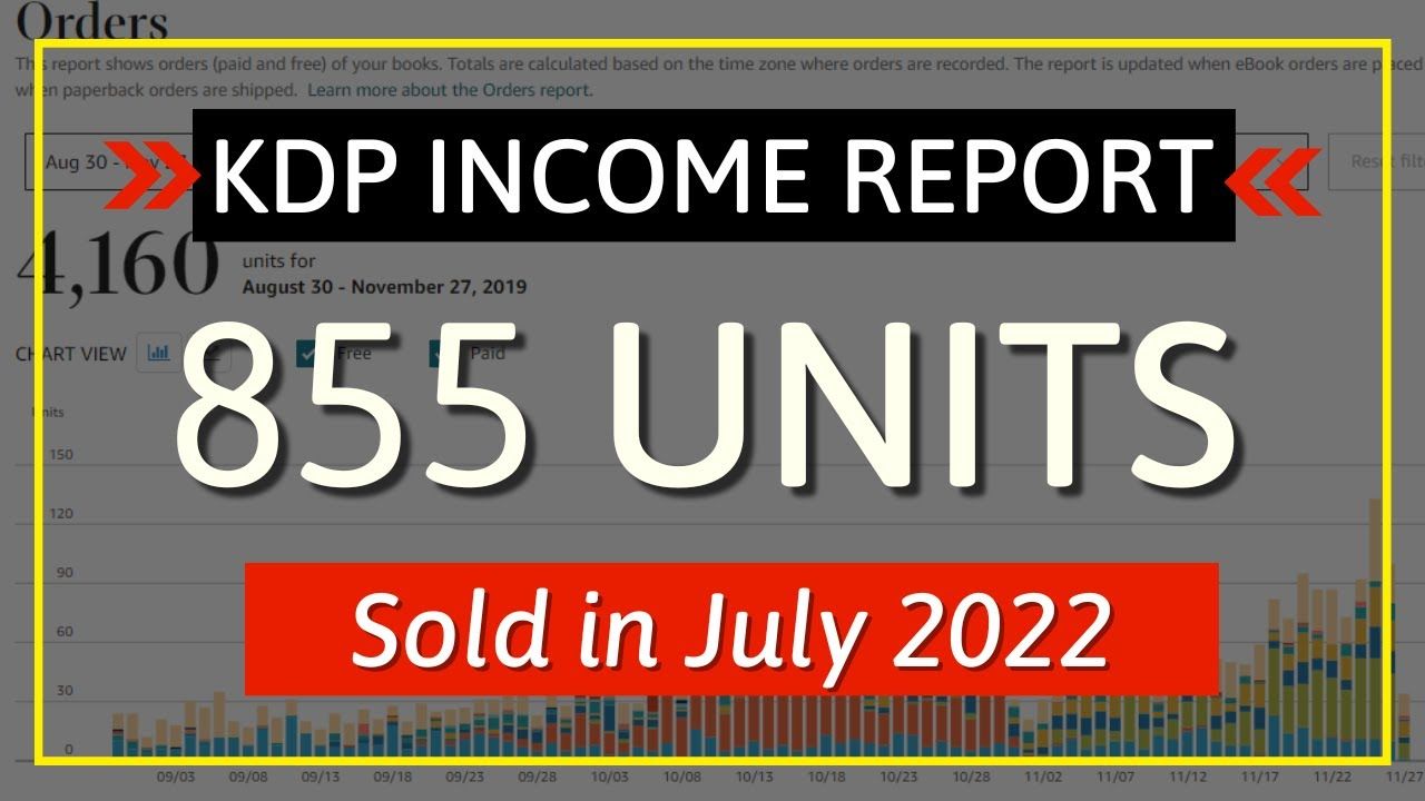 KDP Income Report July 2022: How I Sold 855 Low Content Books and Made….