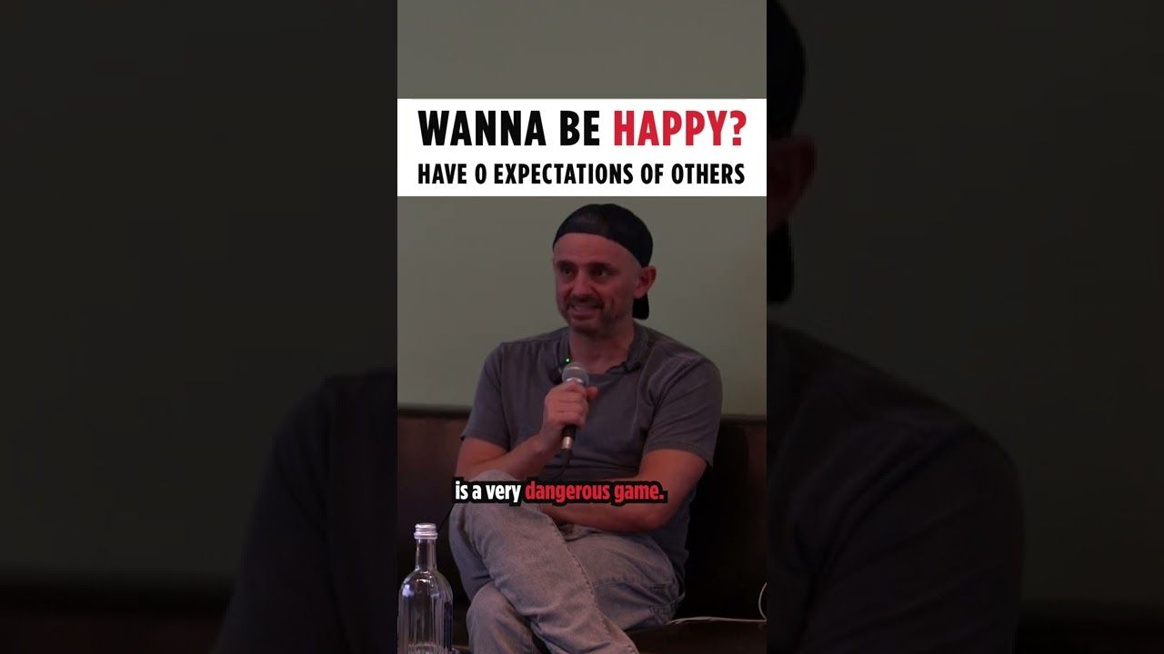 Wanna be happy? Have 0 expectations of others