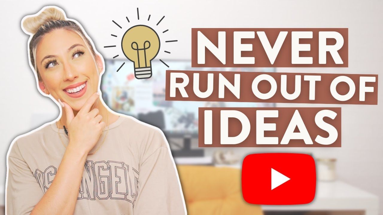 HOW TO GET YOUTUBE CONTENT IDEAS | PLUS 10 Topic Ideas To Help You Get Started On YouTube