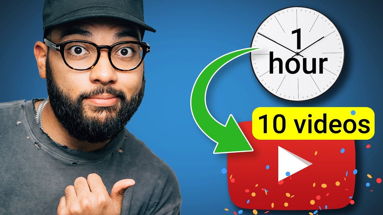 How I Create 10 YouTube Videos in 60 Minutes