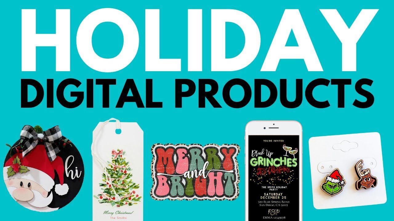 Christmas Digital Product Ideas You Can Sell NOW On Etsy