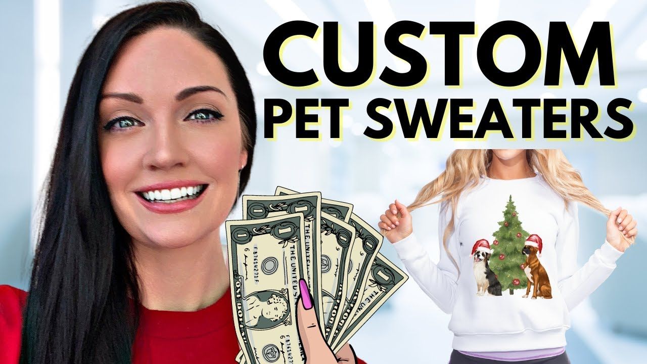 Make MORE MONEY on Etsy with Custom 🐶 Pet Sweatshirts! (FULL TUTORIAL)