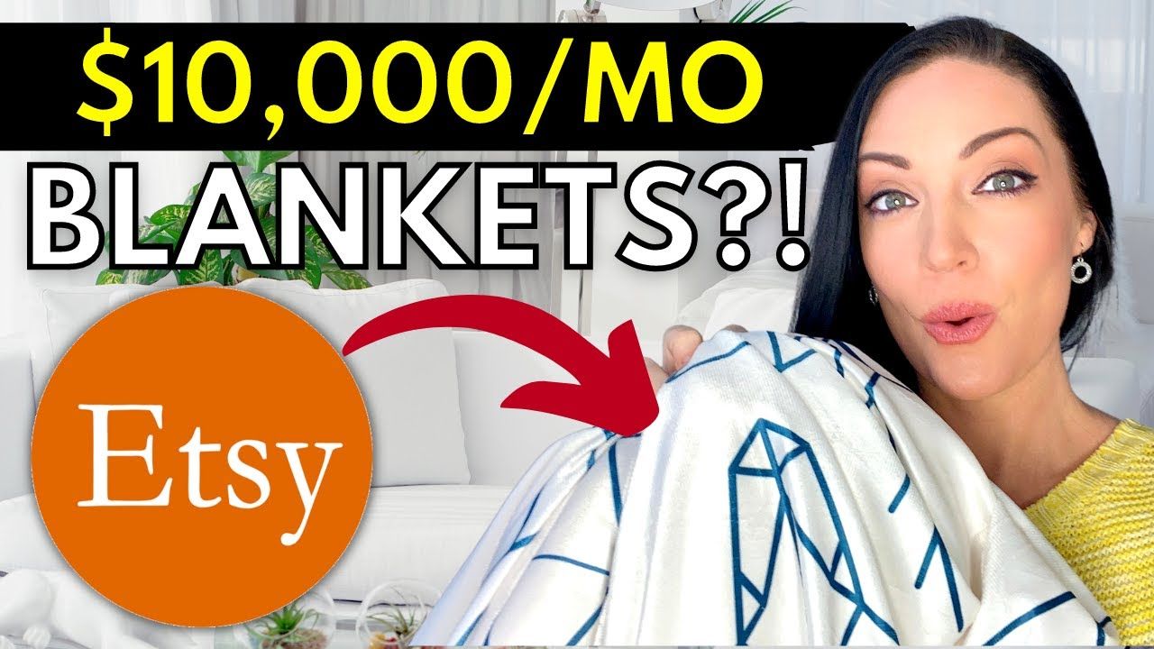 $10,000/Month On Etsy Selling Blankets (Store Review) w/ Print On Demand