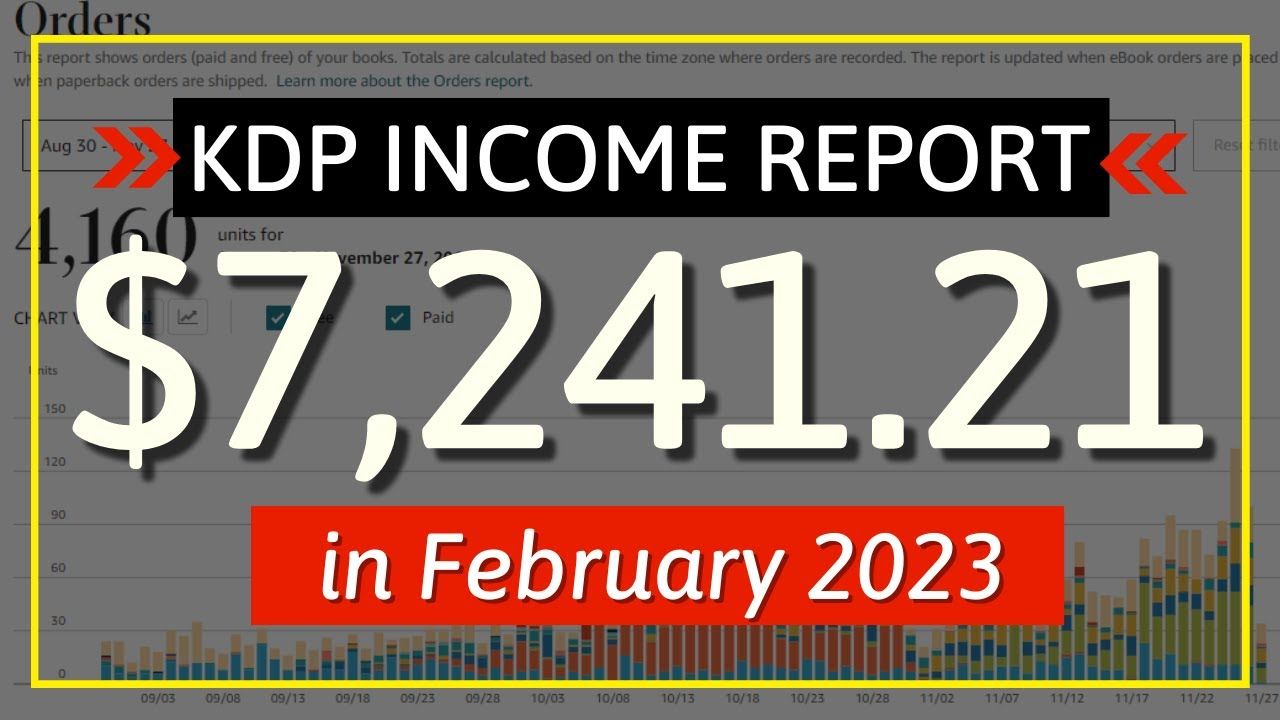 KDP Income Report February 2023: How I Made $7,241.21 With Low Content Book Publishing