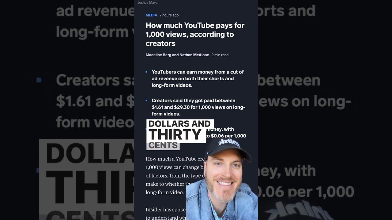 💰 How much does YouTube pay for 1000 views?