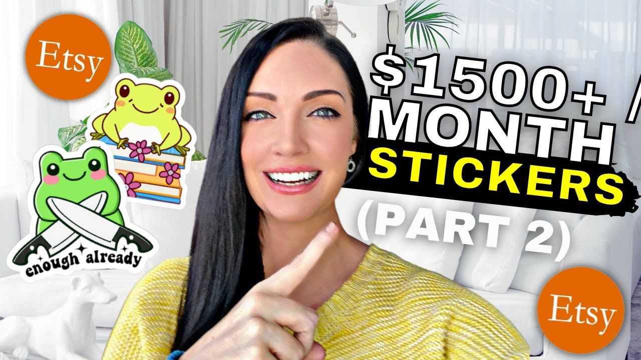 Make $1500 A Month Selling Stickers on Etsy 2023 – NO Skills (Kittl Tutorial)
