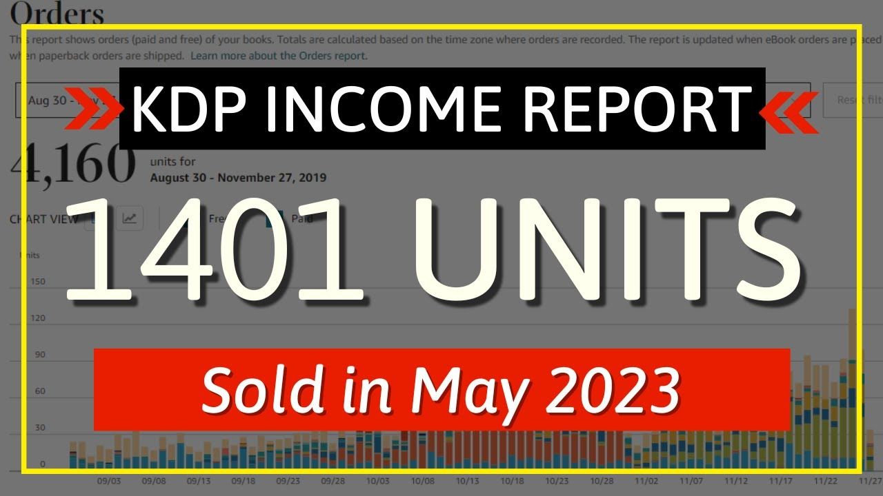 KDP Income Report May 2023: How I Sold 1,401 Low Content Books and Made….