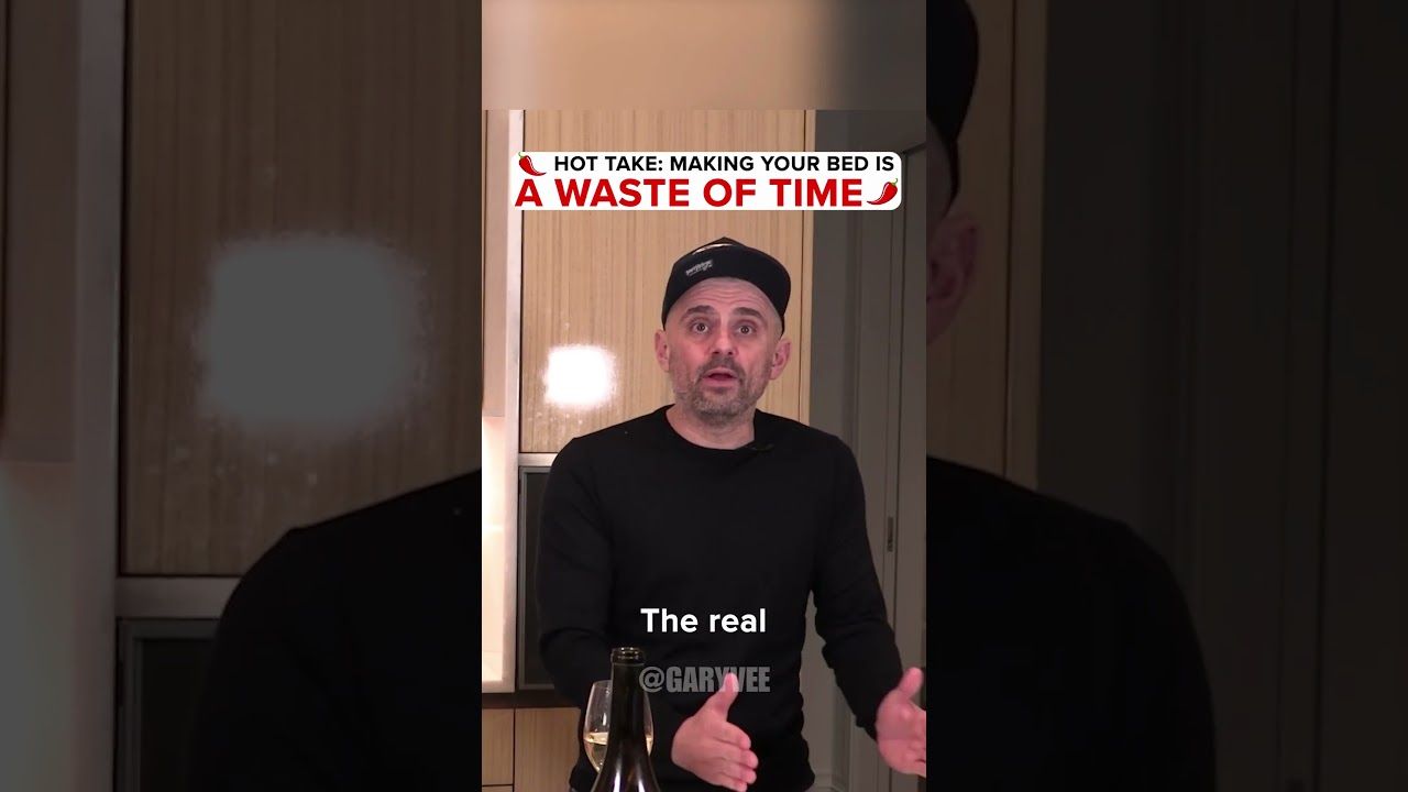 Is making your bed is a waste of time ? #garyvee #shorts