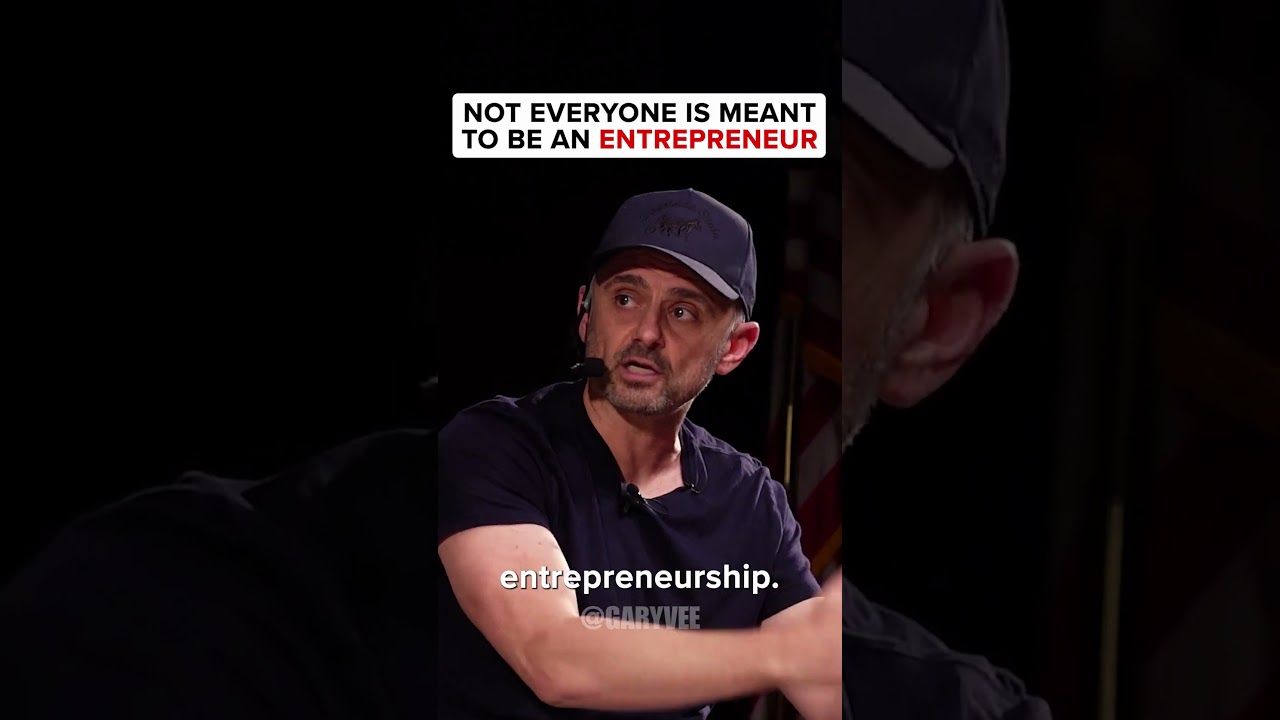 Not everyone is meant to be an entrepreneur #garyvee #shorts