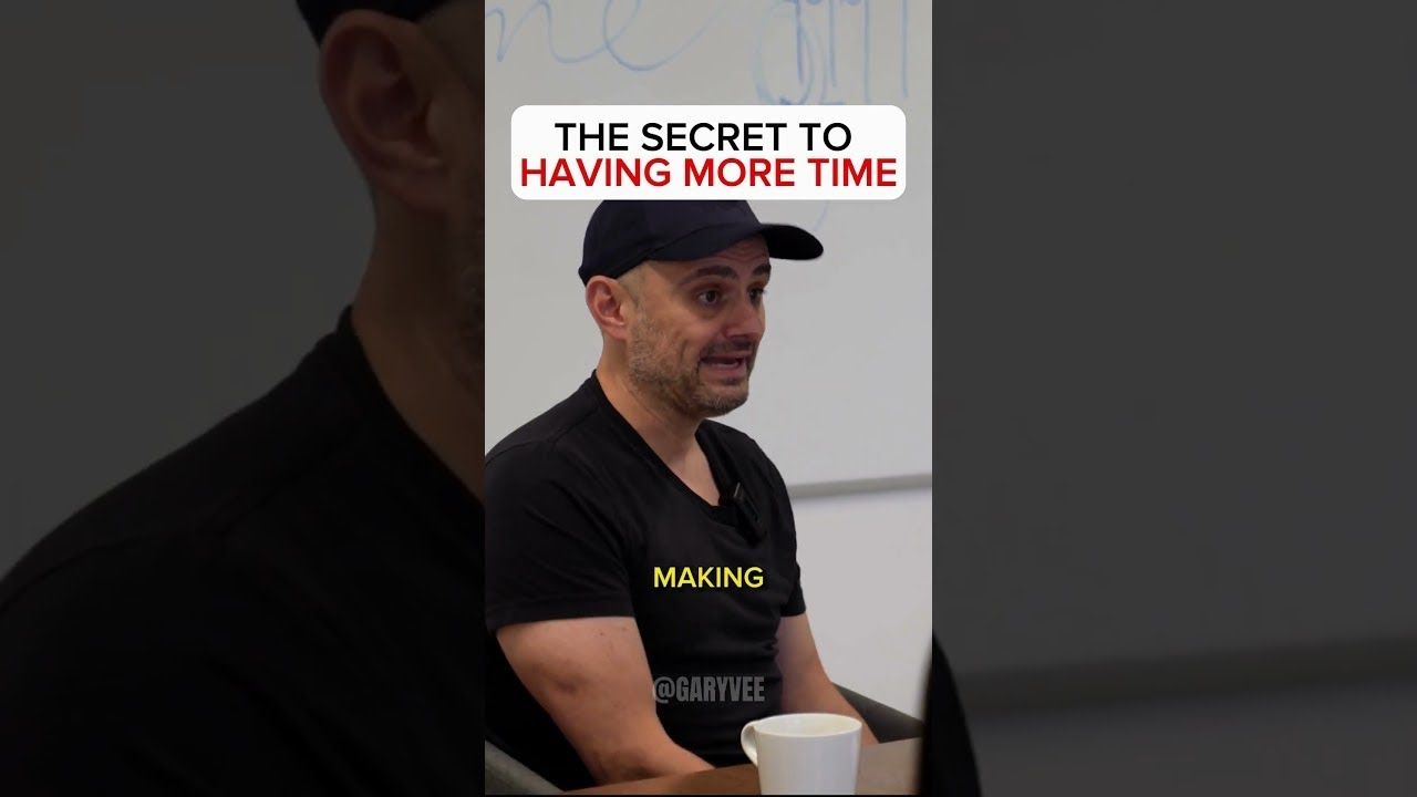 The Secret to having more time #garyvee #shorts