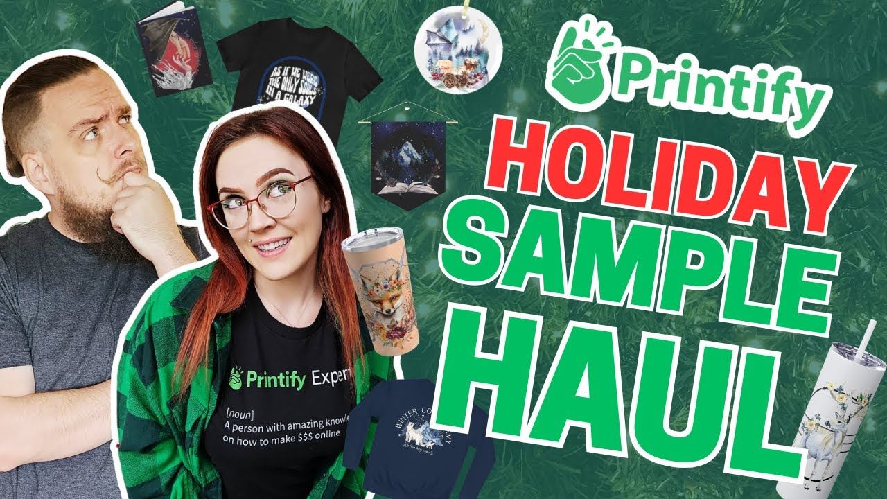 ULTIMATE Printify Product Sample Haul Review for Etsy🎄