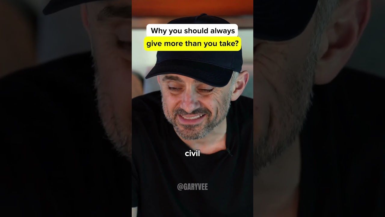Why you should always give more than you take #garyvee #shorts
