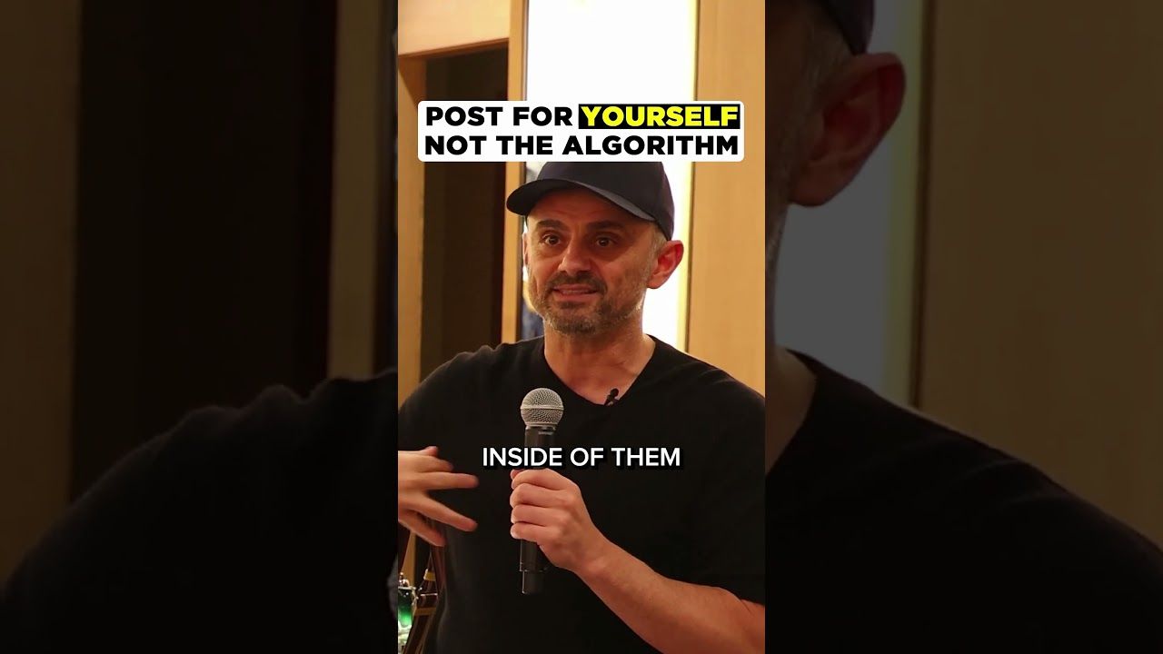 Post for yourself not the algorithm #garyvee #shorts