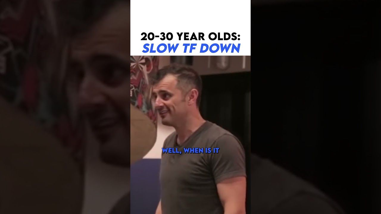 20-30 Year Olds .. You need to hear this! #garyvee #shorts