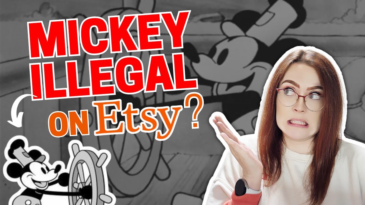 Can You Sell Steamboat Willie items on Etsy LEGALLY? | Mickey Mouse in the Public Domain