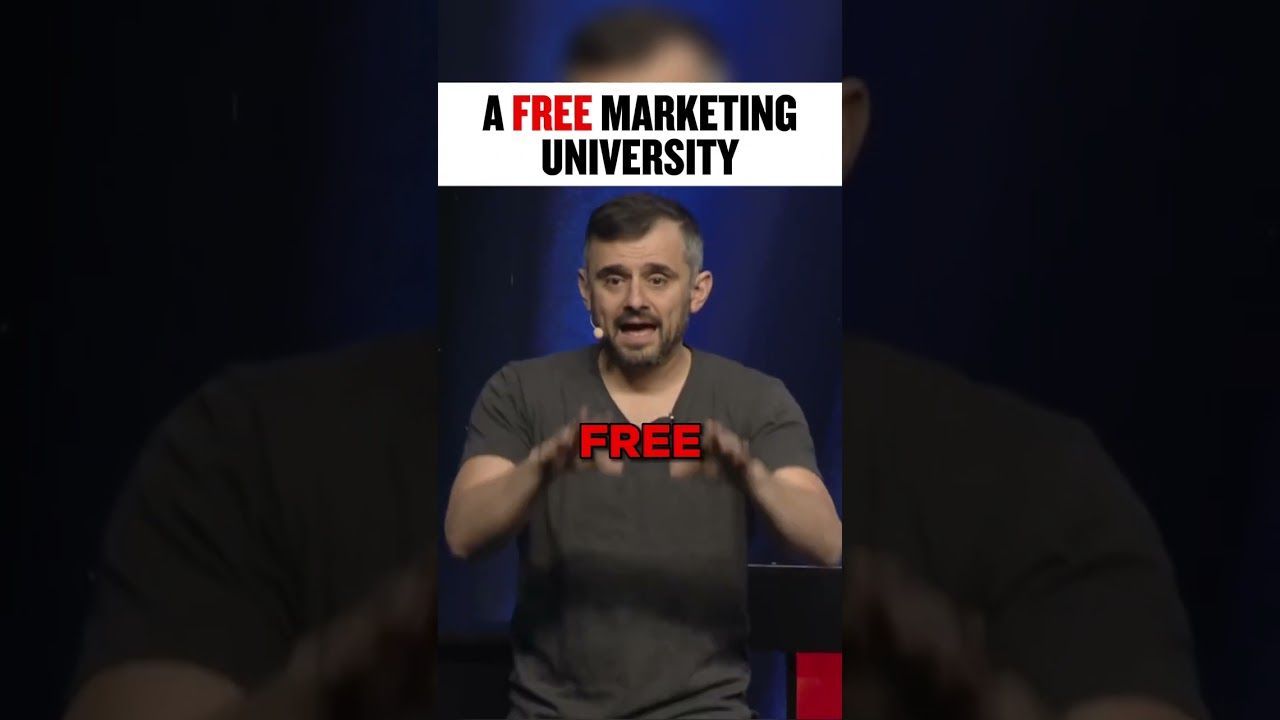 How to learn everything you need about marketing for free #garyvee #shorts